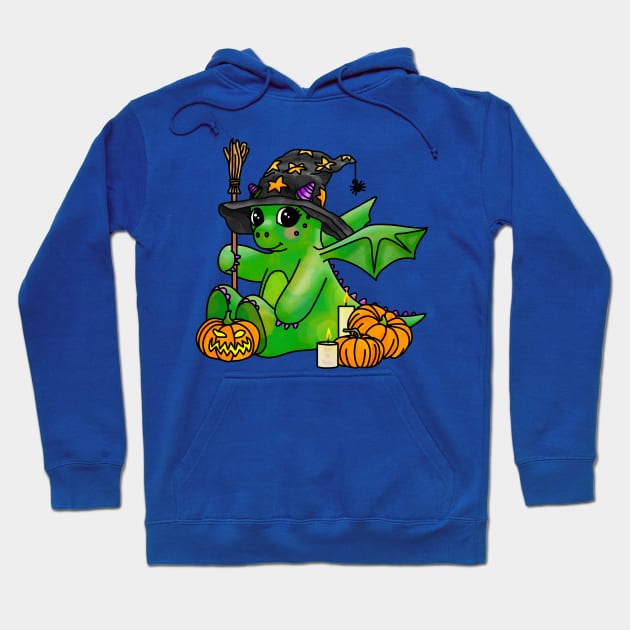 Little Halloween Dragon Hoodie by Art by Veya